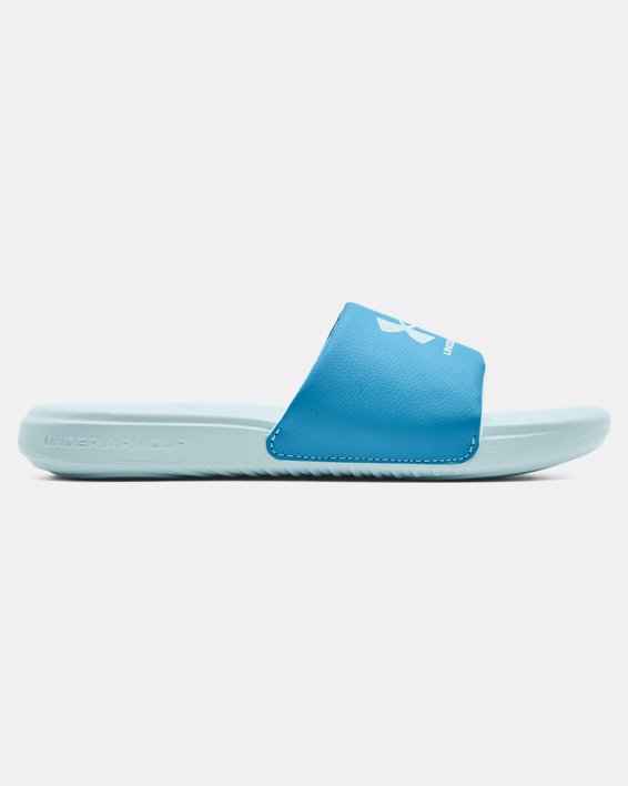 Women's UA Ansa Fixed Slides in Blue image number 0